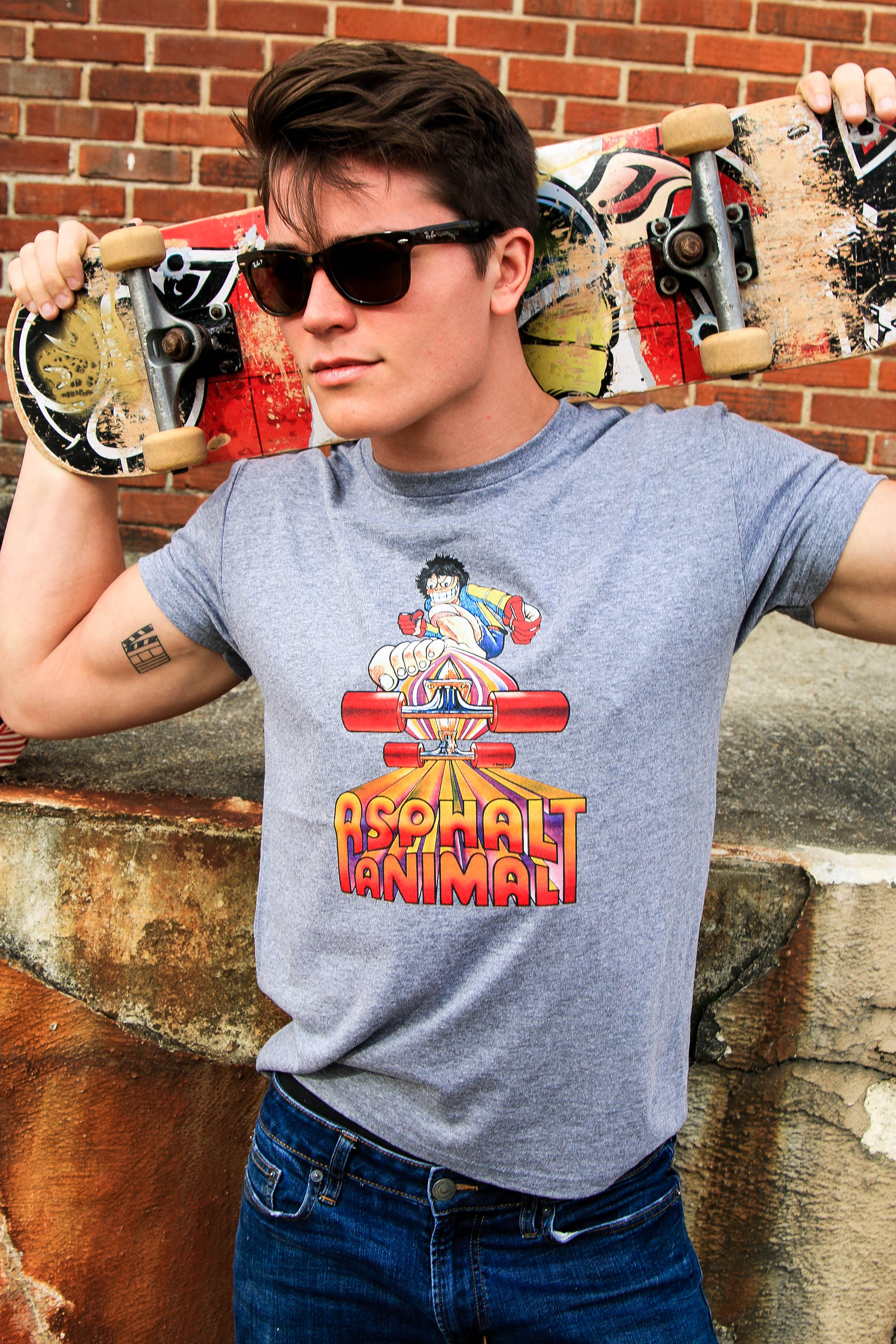 Asphalt Animal Skateboarding Tee