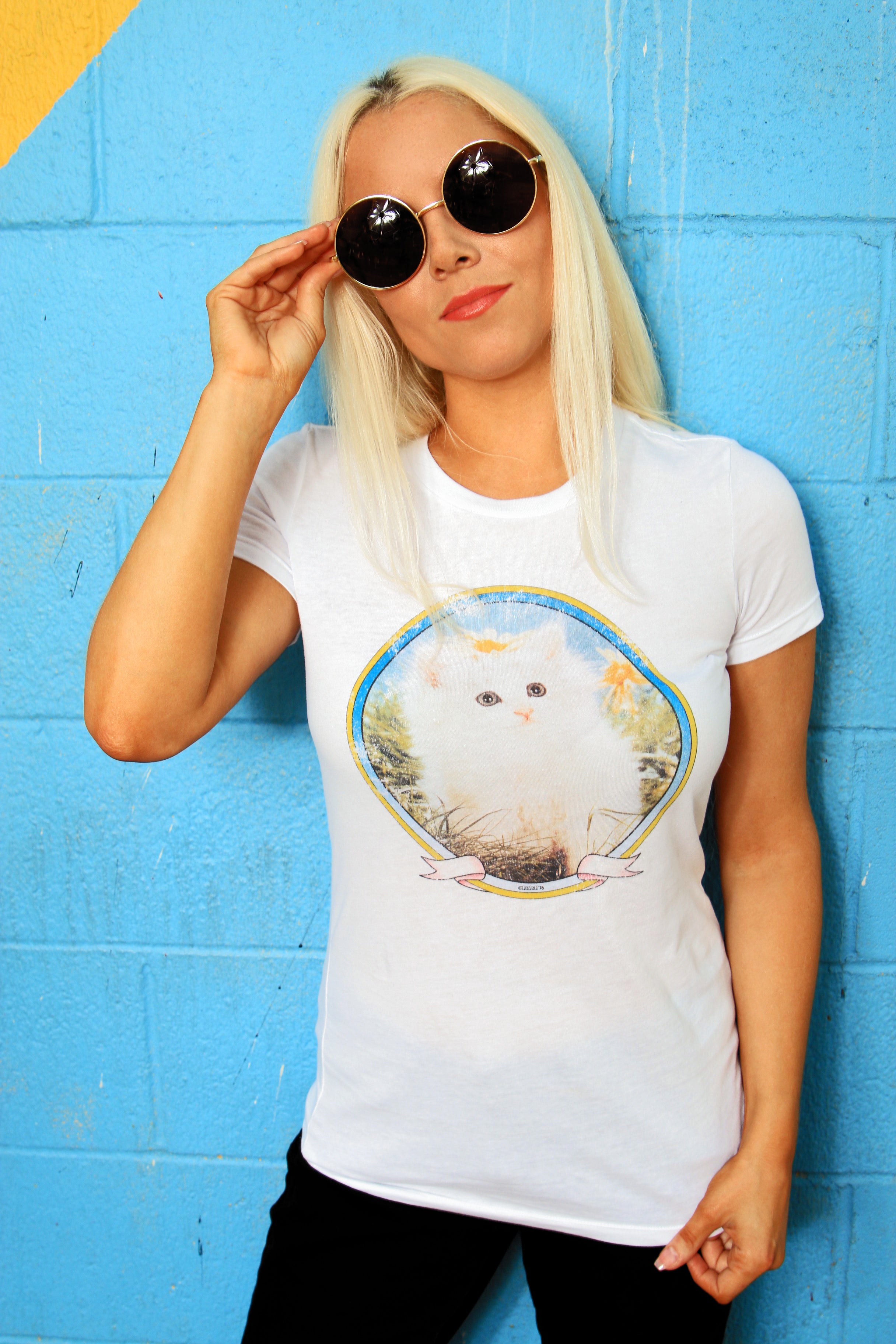 Cute Kitty | Women's Fitted Tee Collage