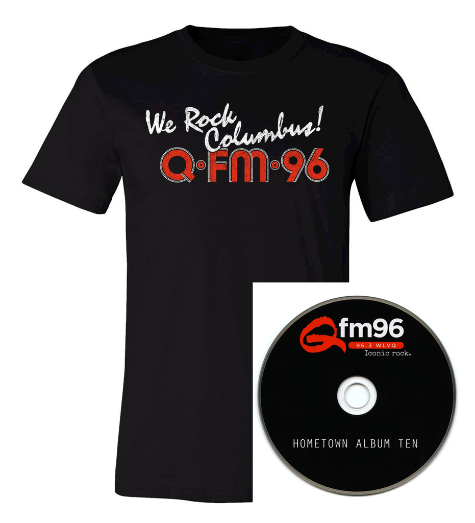 QFM96 We Rock Columbus T-shirt and CD combo