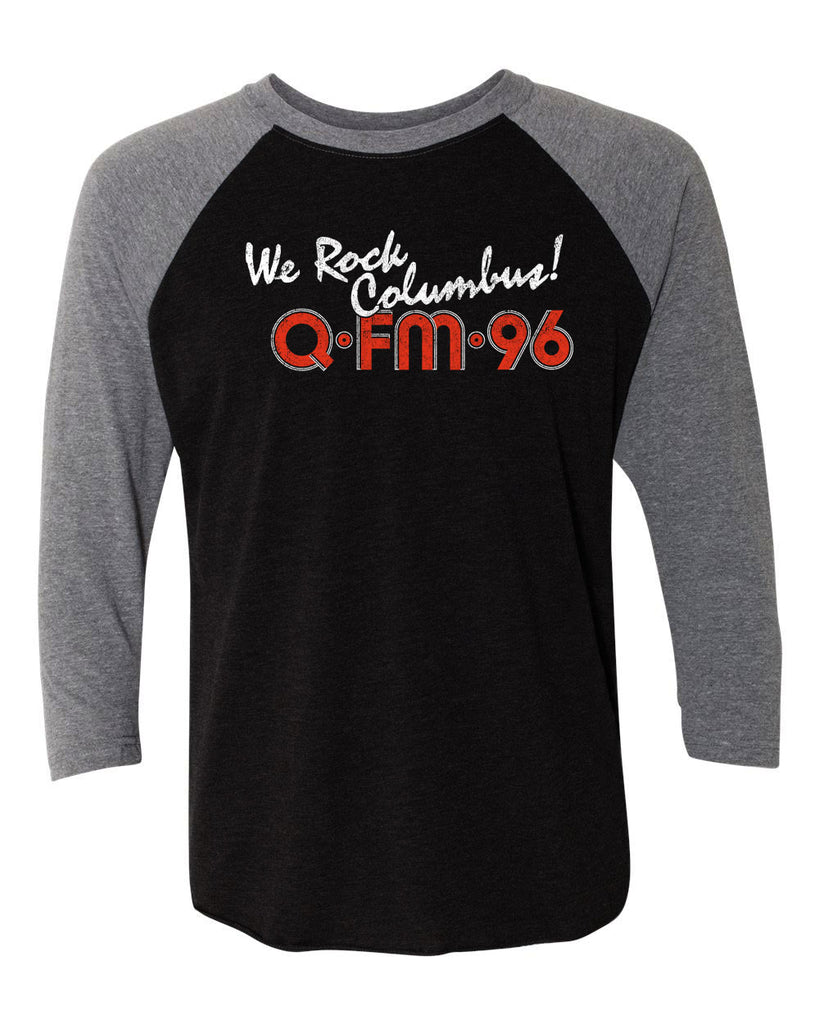 QFM96 We Rock Columbus Baseball T-shirt